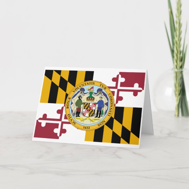 Marylander Flag & Seal Design, Flag of Maryland Karte (Vorderseite)
