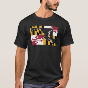 Marylandflagge/-Staat (groß) T-Shirt