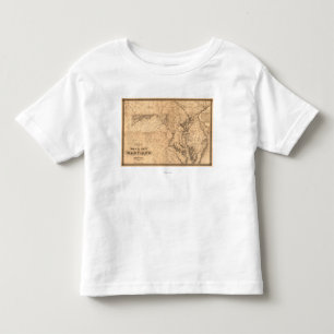 MarylandPanoramic MapMaryland Kleinkind T-shirt