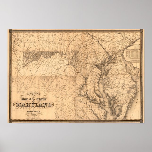 MarylandPanoramic MapMaryland Poster (Vorne)