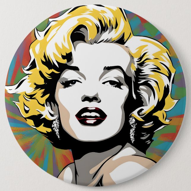Marylin Monroe art Button (Vorderseite)
