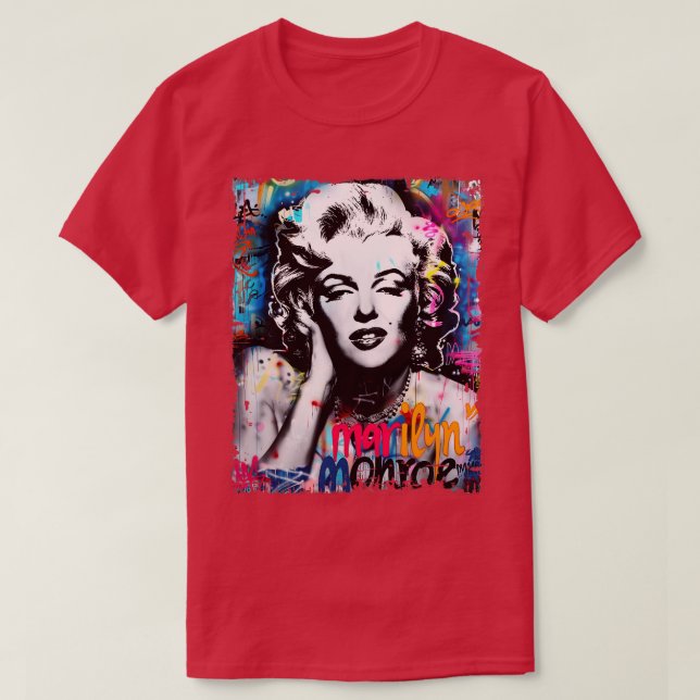 Marylin Monroe Grafitti Vinatge T-Shirt (Design vorne)