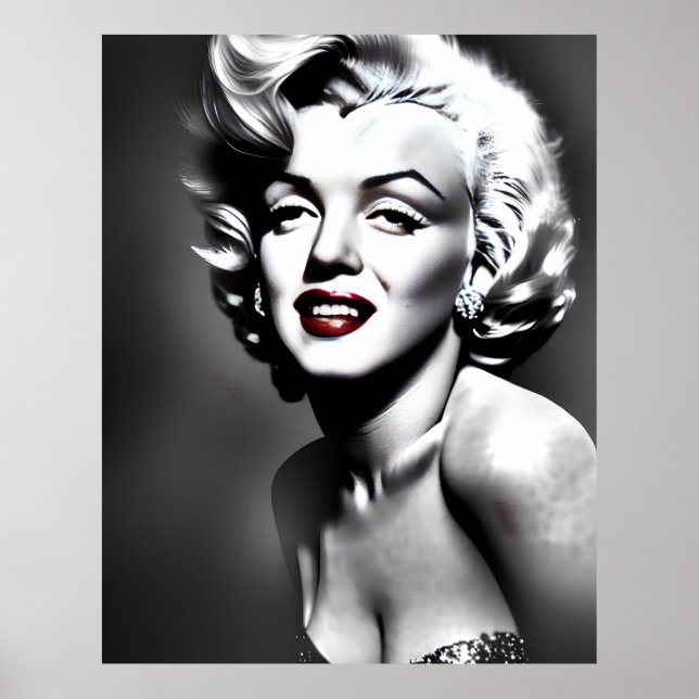 Marylin Monroe Portrait Poster (Vorne)