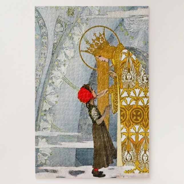 "Mary's Child" von Heinrich Lefler Puzzle (Vertikal)