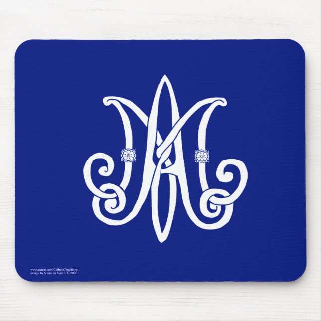 Marys Monogramm Mousepad (Vorne)