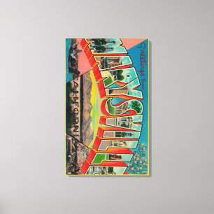 Marysville, Kalifornien - große Buchstabe-Szenen Leinwanddruck