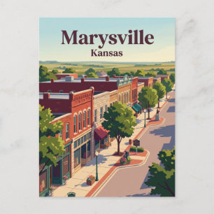 Marysville, Kansas Postkarte