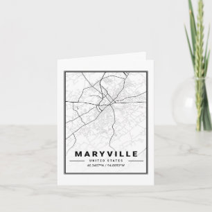 Maryville Tennessee USA Reisen Karte