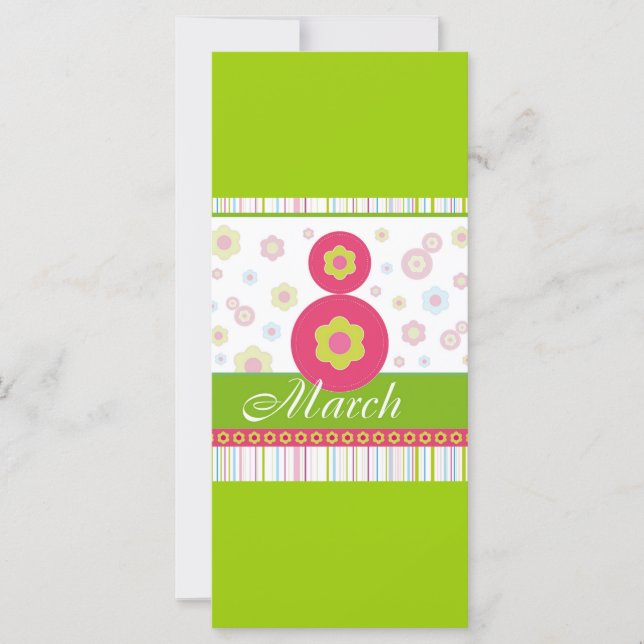 März8 März acht Internationaler Frauentag (Vorderseite)