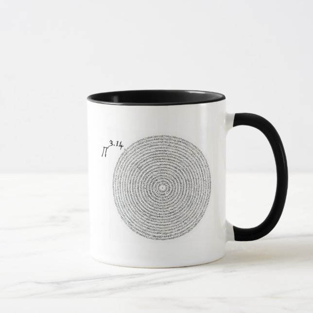 März 14, Pi Day, 3.14 Tasse (Rechts)