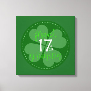 März 17. St. Patty's Day Celebration Leinwanddruck