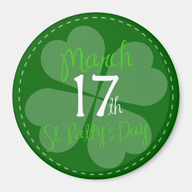 März 17. St. Patty's Day Celebration Magnet (Vorne)
