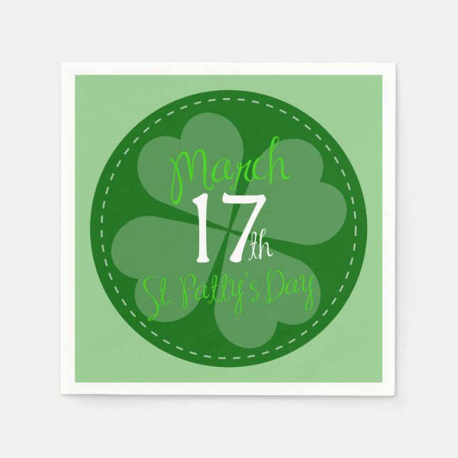 März 17. St. Patty's Day Celebration Serviette (Vorderseite)