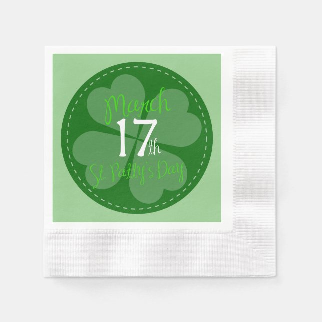 März 17. St. Patty's Day Celebration Serviette (Vorderseite)