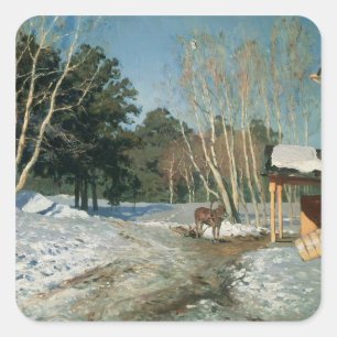 März, 1895 quadratischer aufkleber