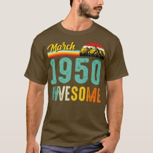 März 1950 Geburtstagsgeschenk Shirt Vintager März