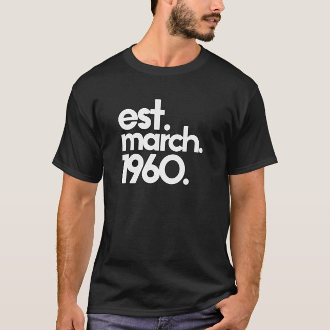 März 1960 T-Shirt (Vorderseite)