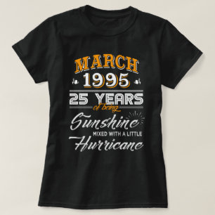 März 1995 - 25 Jahre Hochzeitsgeschenke T-Shirt