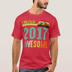 März 2017 Geburtstagsgeschenk-Shirt Vintage März 2 T-Shirt