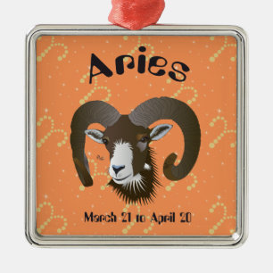 März 21 bis 20. April Silbernes Ornament
