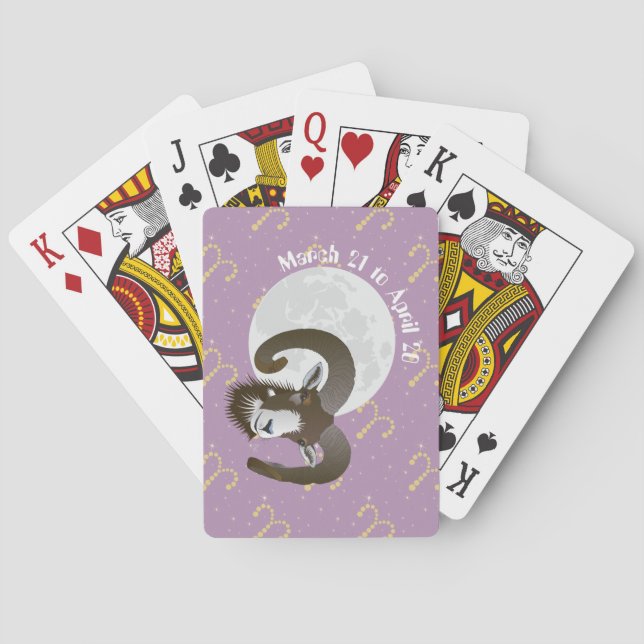 März 21 bis 20. April Spielkarten (Rückseite)
