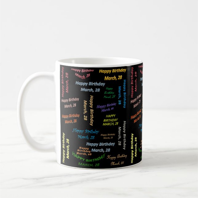 März, 28 Tasse zum Geburtstag (Links)