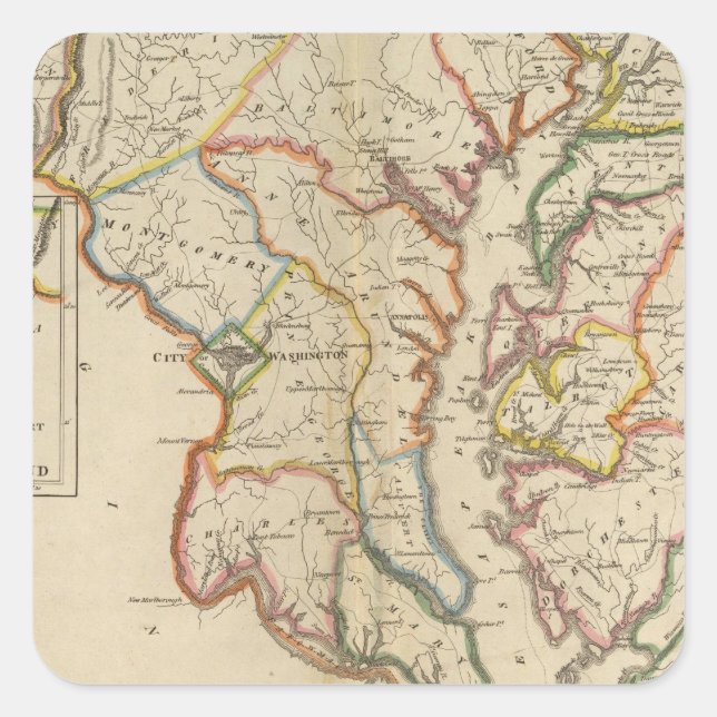 März 4 quadratischer aufkleber (Vorderseite)