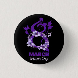 März 8 Internationaler Frauentag 2025 Button