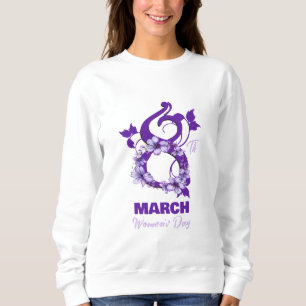 März 8 Internationaler Frauentag 2025 Sweatshirt