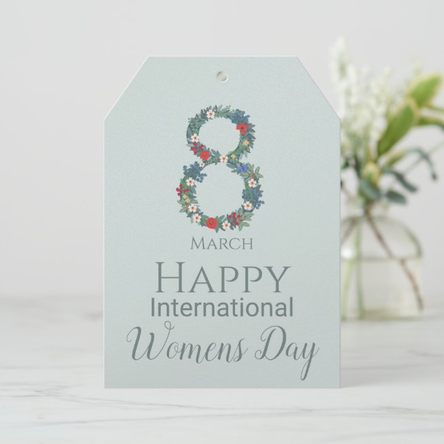 März 8 Internationaler Frauentag     Einladung (Stehend Vorderseite)