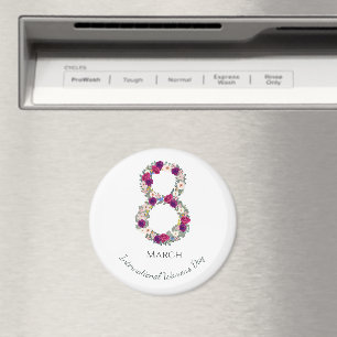 März 8. Internationaler Frauentag Magnet