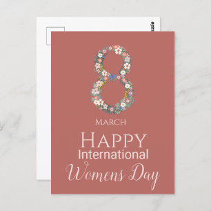 März 8 Internationaler Frauentag  Postkarte