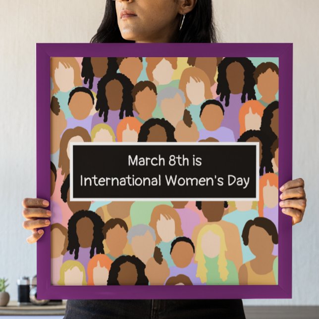März 8 ist der Internationale Frauentag Poster (Von Creator hochgeladen)