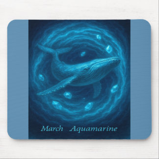März Aquamarine - Wal & Ocean Gem Mousepad
