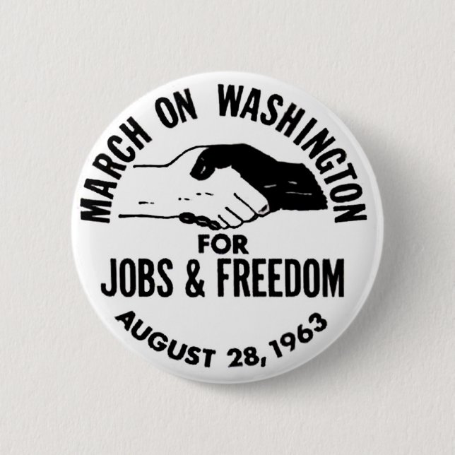 März auf Washington 1963 Button (Vorderseite)