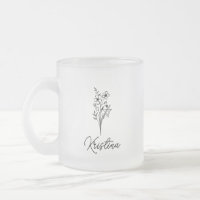 März Birth Blume & Eleganter Skriptname