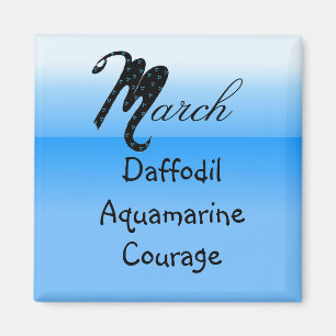 März Birthday Magnet