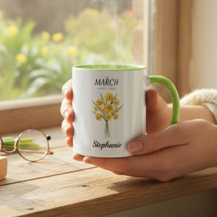 März Blumen Frühling Naturliebhaber Geburtstag Tasse