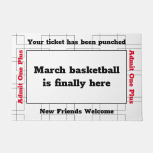 März-Bracket Basketball Party Doormat Fußmatte