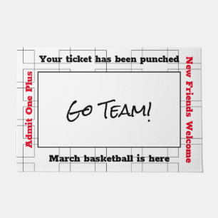 März-Bracket Basketball-Party Fußmatte