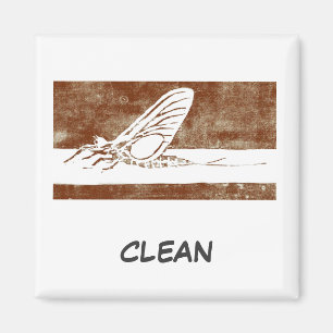 "März Brown May Fly" Dish Washer Status Magnet