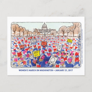 März der Frau Postkarte