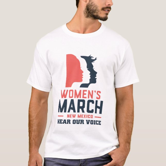 März der Frauen in New Mexico T-Shirt (Vorderseite)