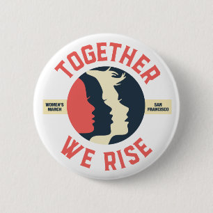 März der Frauen SF - Gemeinsam wachsen wir Button