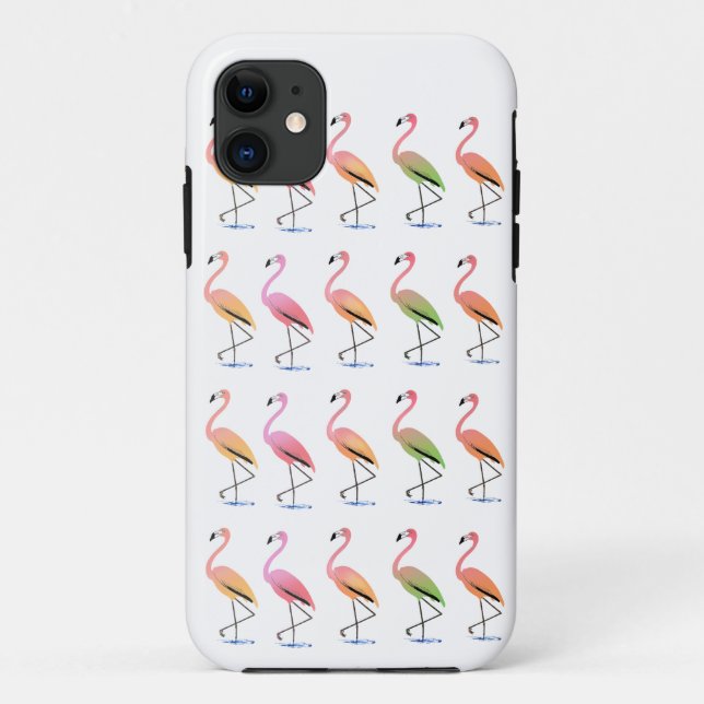 März der tropischen Flamingos Case-Mate iPhone Hülle (Rückseite)