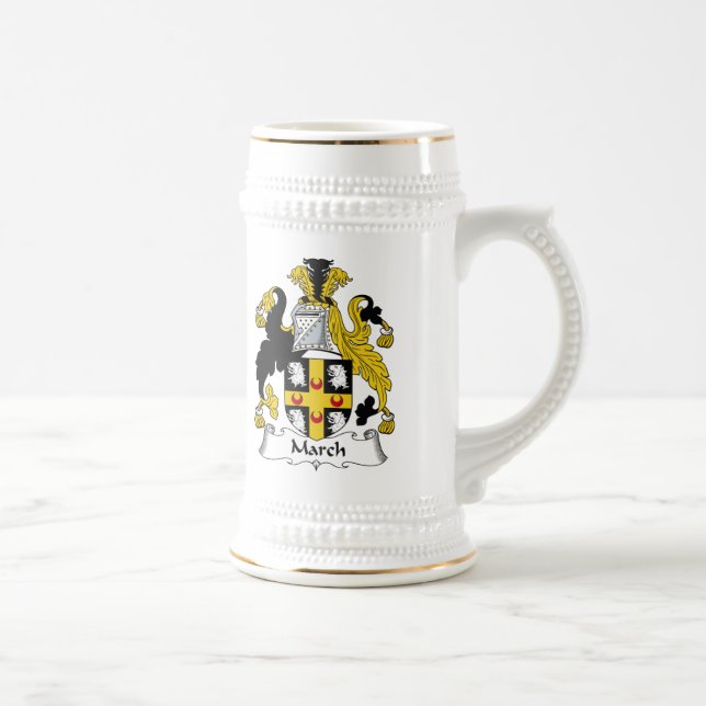 März-Familienwappen Bierglas (Rechts)