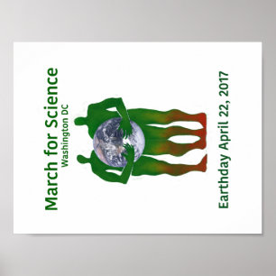 März für Wissenschaftsplakat Poster