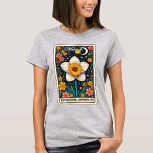 März Geburtsmonat Blume Affodischer T - Shirt
