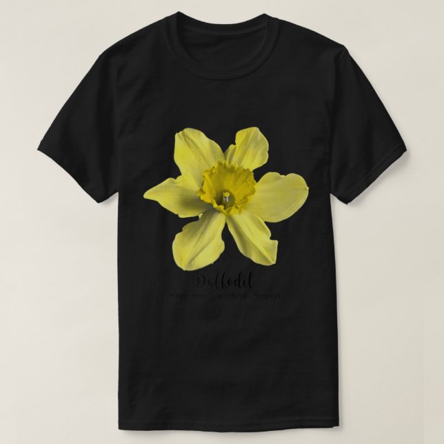 März Geburtsmonat Blume Affodischer Vintager T - S T-Shirt (Design vorne)