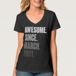 März Geburtstag 12. Dekoration 12 Jahre alt Vintag T-Shirt